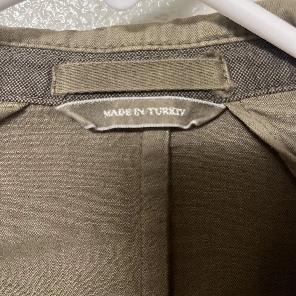 Banana Republic Blazer Men's 40R Tan Linen cotton blend single breasted 2007